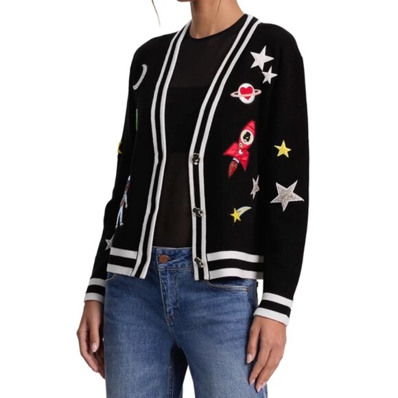 Alice and Olivia Bradley Space Staceface Cardigan - Picture 5 of 5